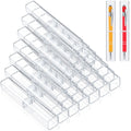 Pen Gift Boxes, Acrylic Pen Cases Plastic Pen Storage Plastic Pencil Box Plastic Pen Case Transparent Pen Container For Student