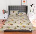 Avi Super Soft Glace Cotton 200Gsm Comforter/Duvet For Double Bed With 1 Flat Bedsheet And 2 Pillow Covers(4Pc Bedding Set | Pri
