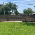 Abrotain Fence Privacy Screen Balcony Sun Shade Cloth 4 'X32 ' 80% Shade Fabric Outdoor Patio Screens Mesh Panels Apartments Rai