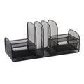 Safco Product 3263Bl Onyx Mesh Desk Organizer With Three Vertical Sections, Two Baskets, Home, Office & Classroom Organization B