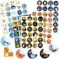 HOWAF 288pcs Kraft Christmas Advent Calendar Stickers,24 Days Christmas Countdown Labels Stickers Christmas Numbers Stickers 1-2