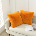 Nordeco Home Luxury Soft Faux Fur Fleece Cushion Cover Pillowcase Decorative Throw Pillows Covers, No Pillow Insert, 16'' X 16''