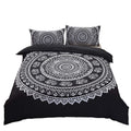 Dasyfly 3 Piece Bohemian Duvet Cover Sets Queen Size Mandala Elephant Boho Chic Bedding Duvet Cover Sets For Aducts Boys Girls B