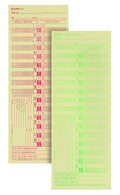 Tops Time Cards, Bi-Weekly, 2-Sided, Numbered Days, 3-1/2' X 9', Manila, Green/Red Print, 500-Count (1275)