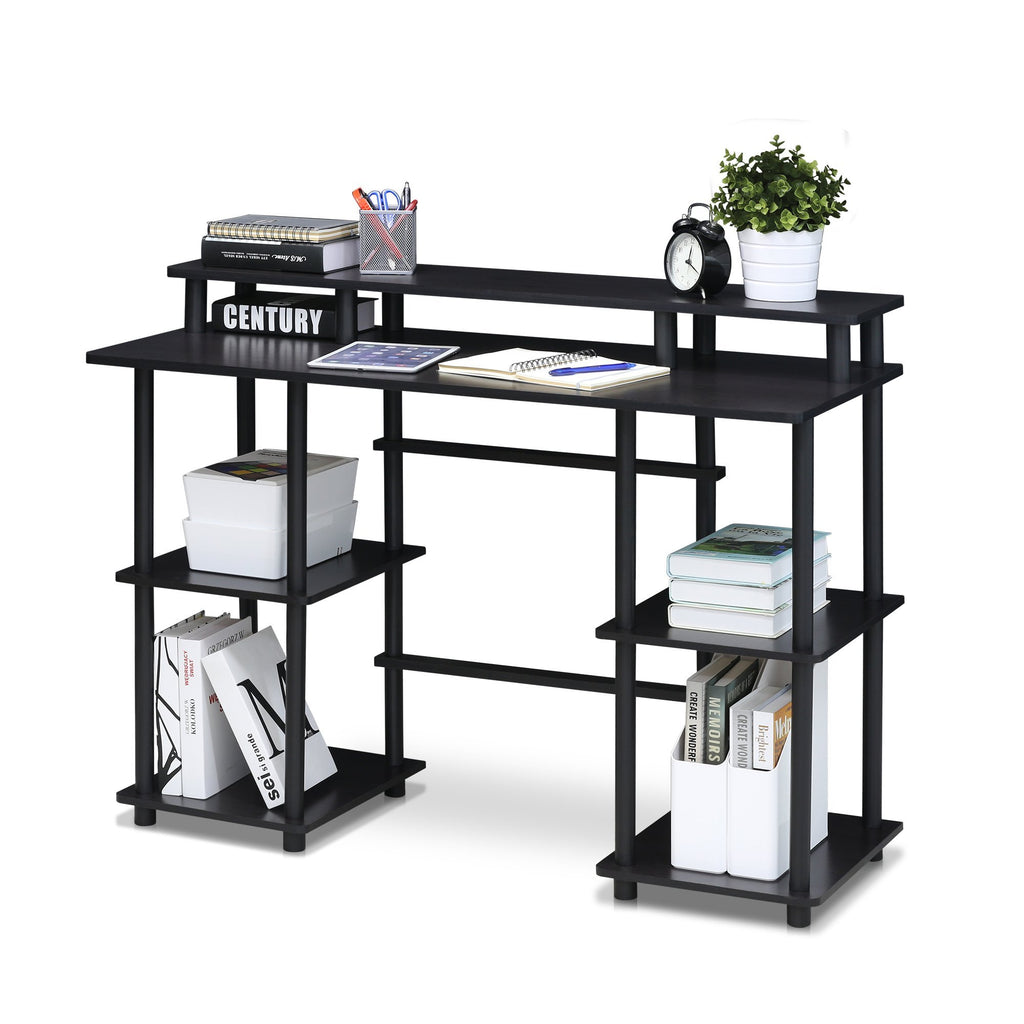 FURINNO Turn-N-Tube computer Desk, Espresso