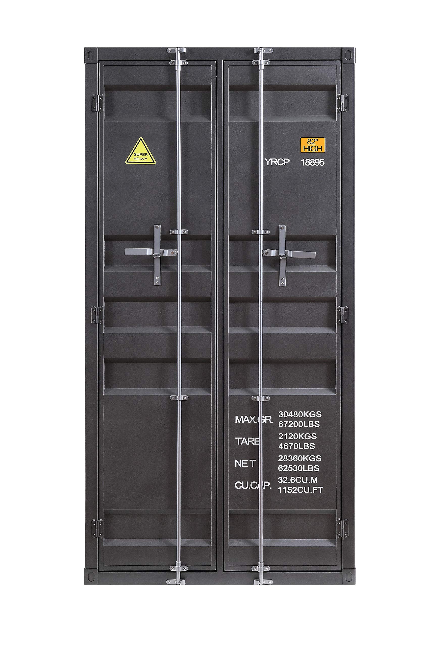 Acme Cargo Wardrobe (Double Door) in Gunmetal