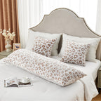 Sochow Body Pillow Cover 21X54 Inches, Super Soft And Cozy Leopard Print Fleece Long Body Pillowcase With Zipper Closure,1 Pack,