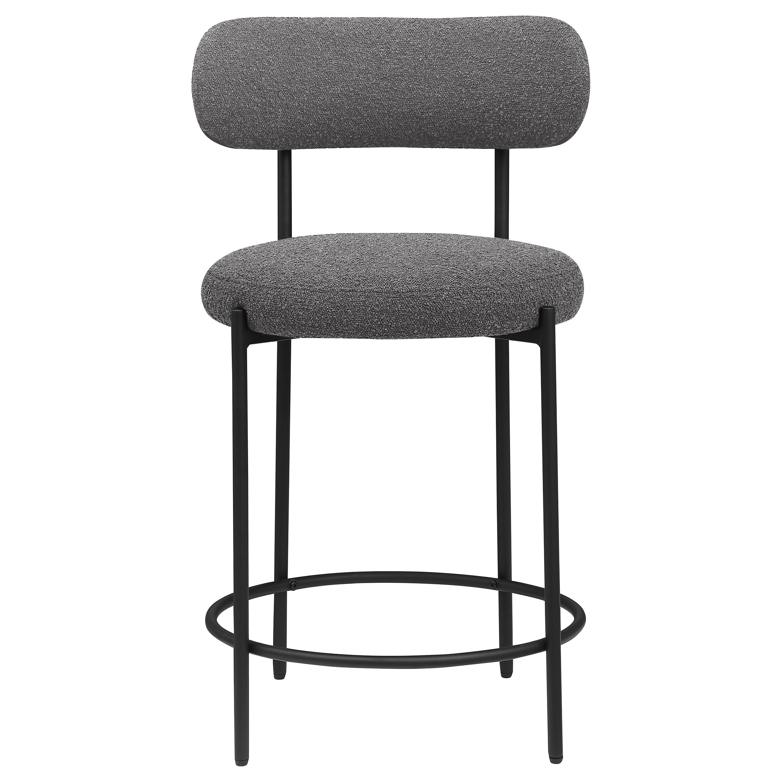 Coaster Home Furnishings Viola Boucle Upholstered Counter Chair Grey (Set of 2)