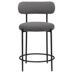 Coaster Home Furnishings Viola Boucle Upholstered Counter Chair Grey (Set of 2)