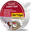 Carpet Tape Double Sided - Rug Tape Grippers for Hardwood Floors and Area Rugs - Carpet Binding Tape Strong Adhesive and Removab