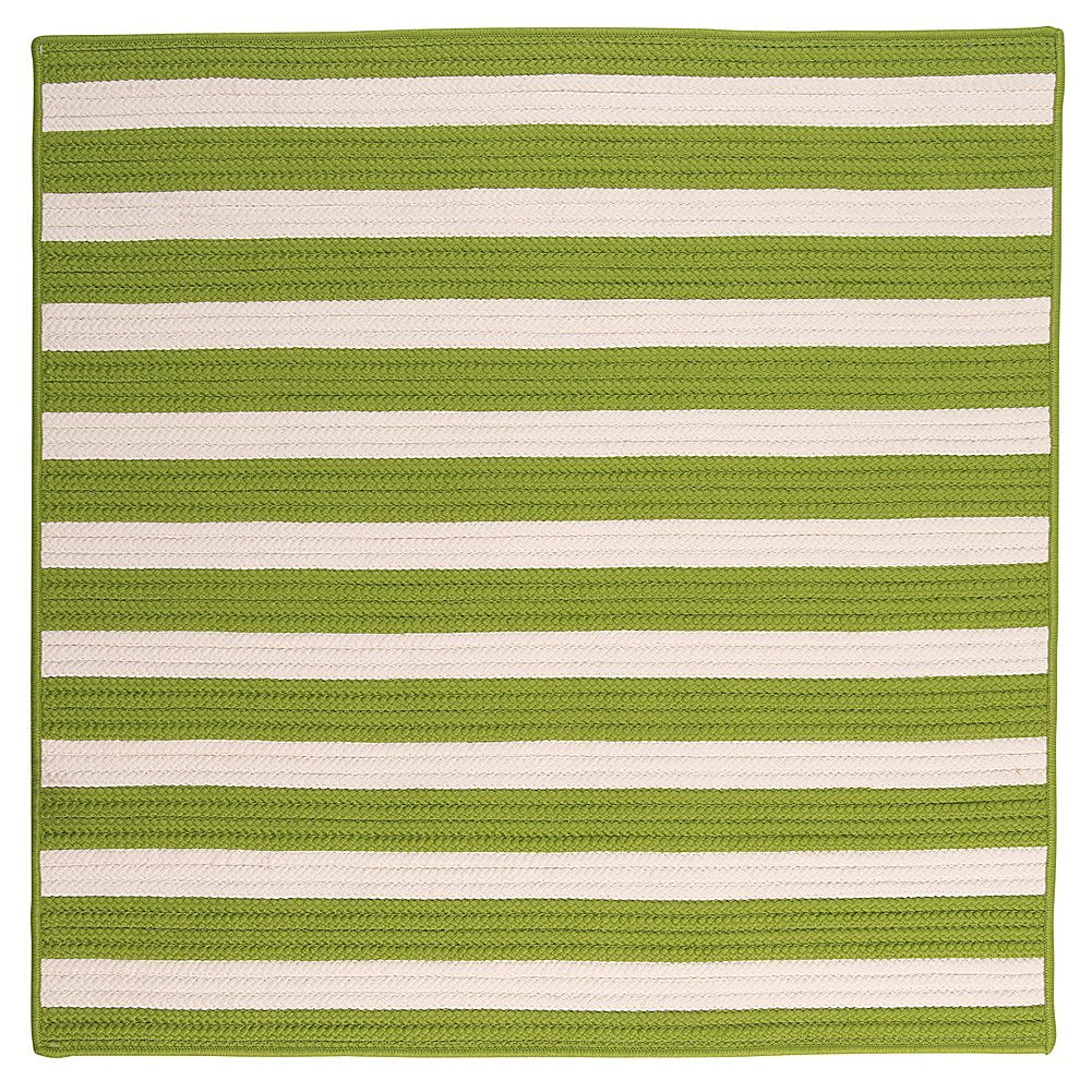 Stripe It Square Rug, 8-Feet, Bright Lime