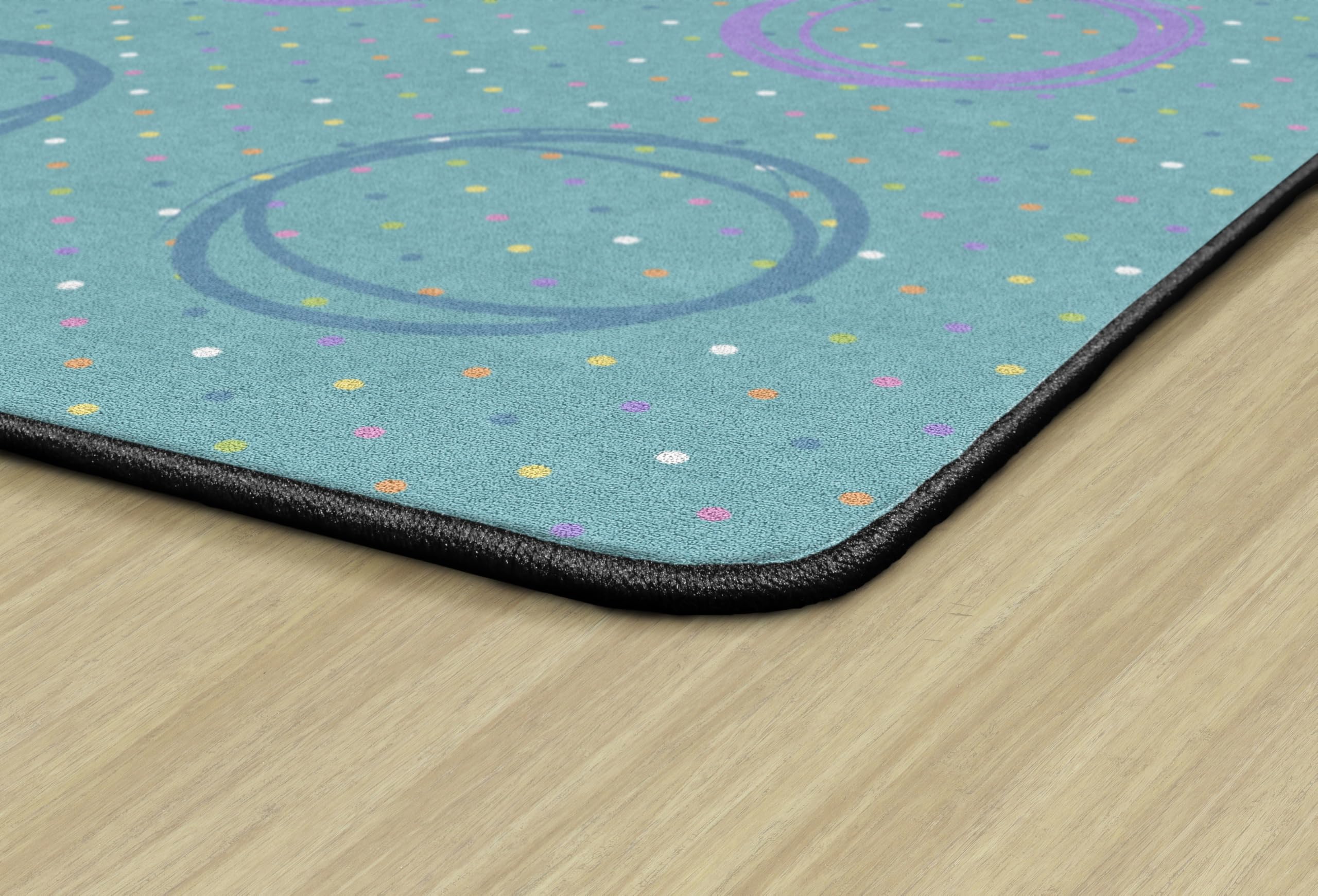 Flagship Carpets Smiley Circle Sampler Abstract Educational Area Rug For Kids Room Seating D  Cor, Children'S Classroom, Play Ca