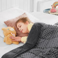 HOSUKKO Weighted Blanket - 2 lbs Grey Thciken Heavy Blanket - Small Size Breathable Comfortable Blanket(20 * 30 inches, 2 lbs)