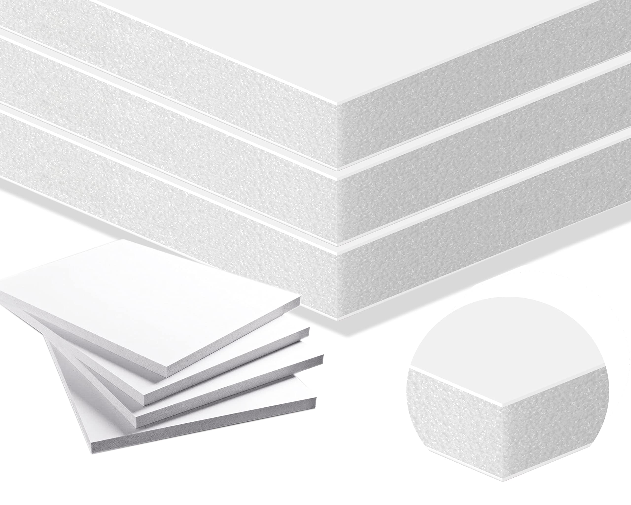 White Foamboard 20X24 250Pk Foam Core Boards 20X24 Foamboard,3/8 Thick Foam Poster Board Foamcore,Large Foam Board.Acid Free Foa