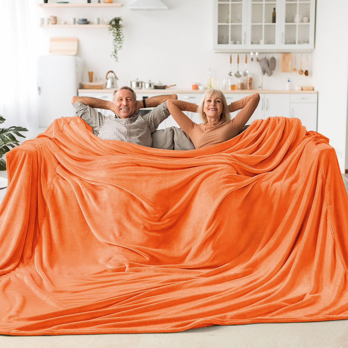 Bedelite Big Fleece Blanket 120' X 120' (10' X 10'), Super Soft Fluffy Fuzzy Oversized King Blanket For Bed, Couch, Sofa, Camp