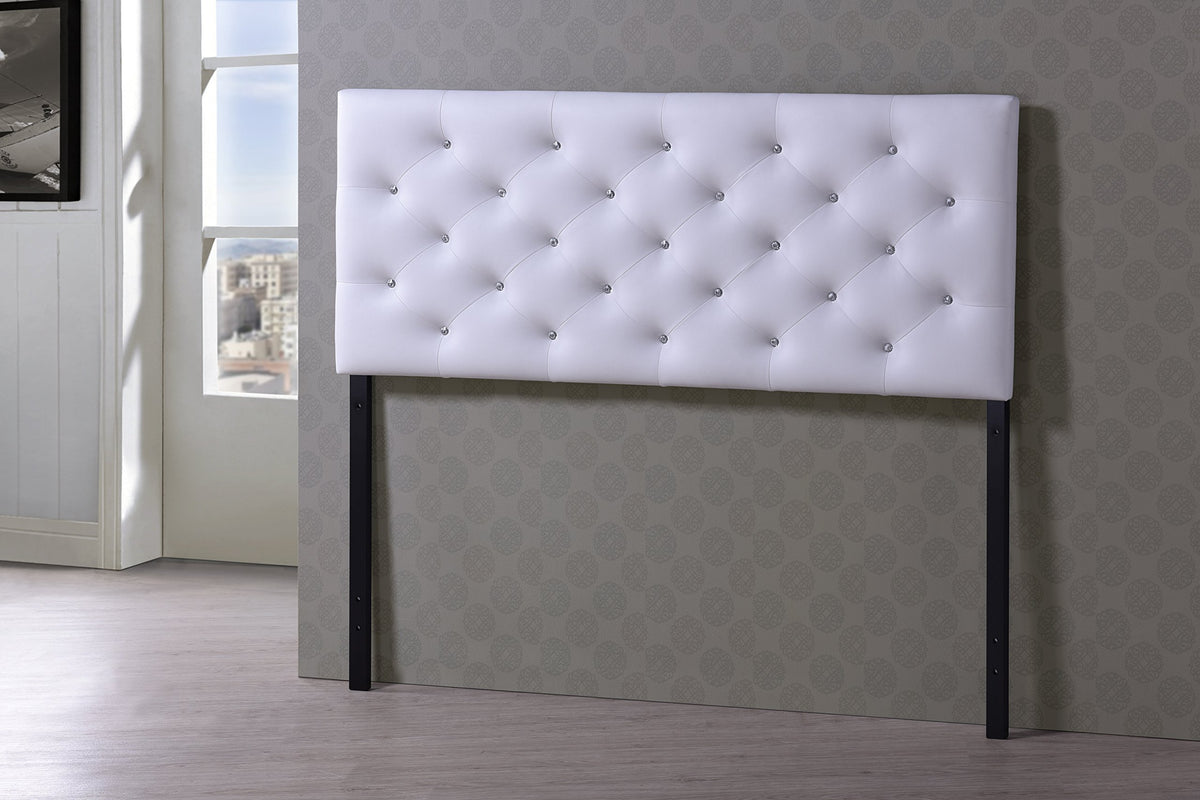 Baxton Studio Viviana Headboard, Queen, White