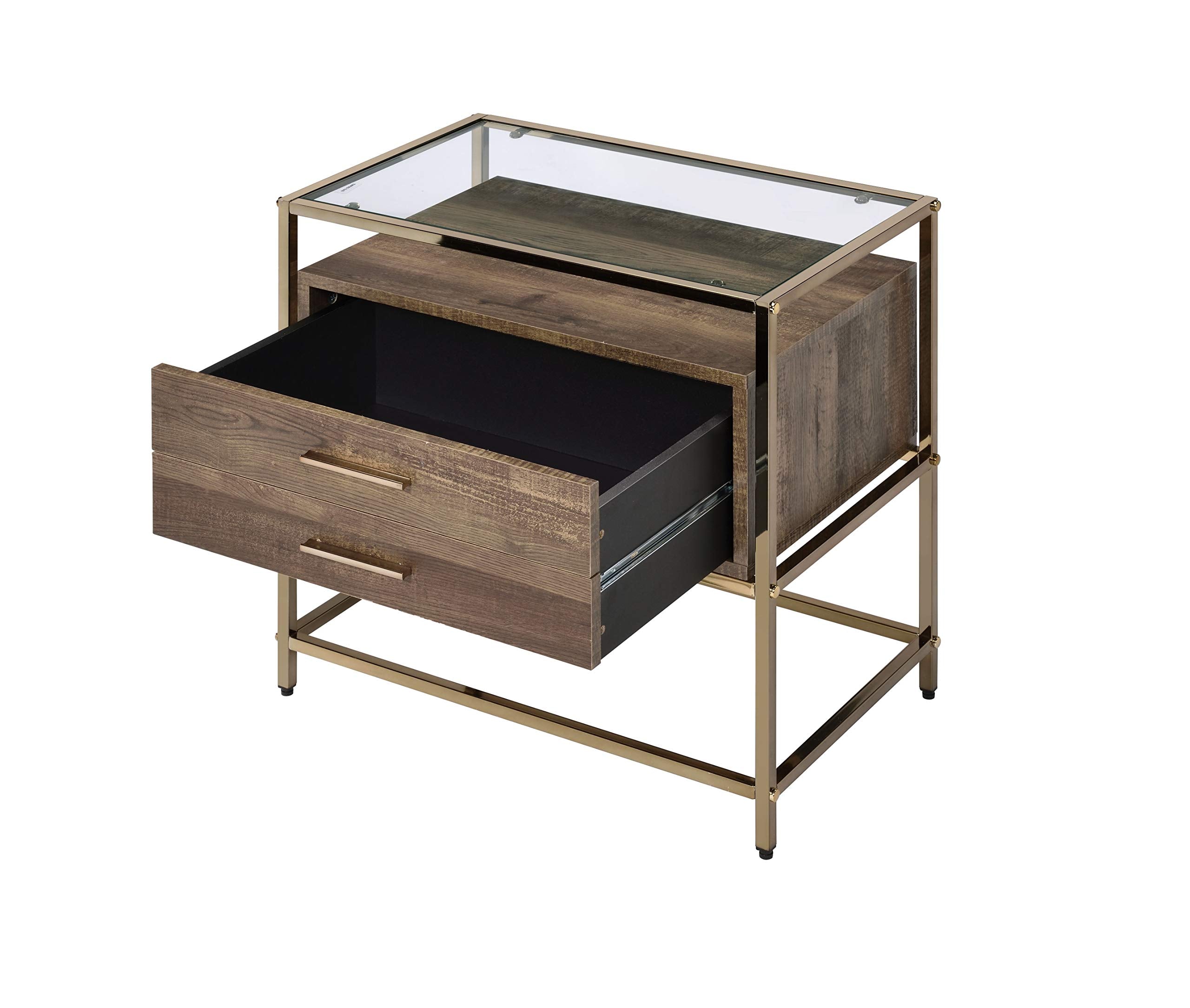 Acme Knave 2-Drawer Wooden Accent Table