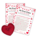 NYCTUG Valentine s Day Pass The Heart Game, 2 Left Right Story & A Fluffy Heart, Valentine s Day Party Games & Supplies - A02