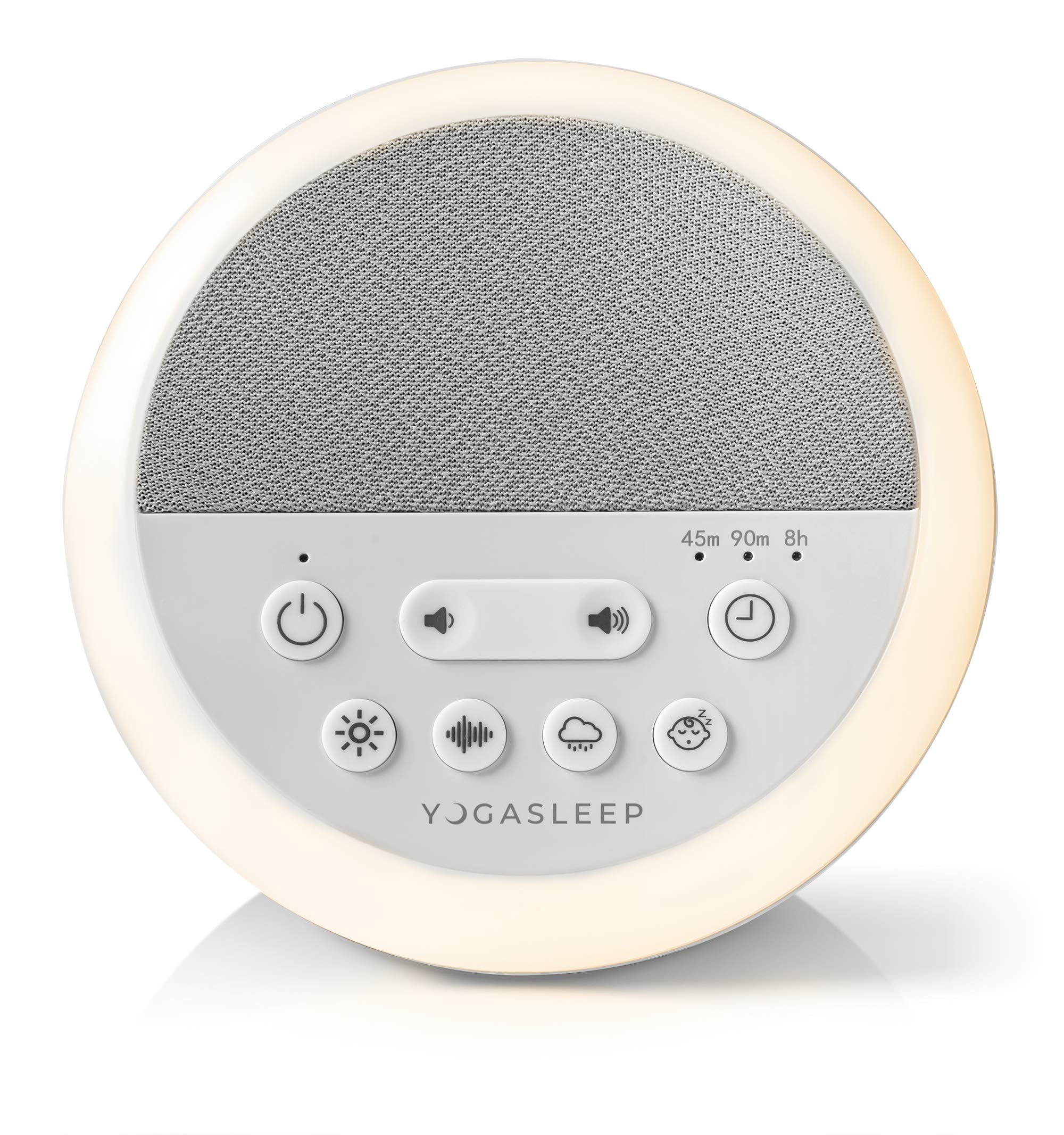Yogasleep Nod White Noise Sound Machine, With Soft Night Light & Sleep Timer, 20 Sound Options Including Lullabies, Nature & Pin