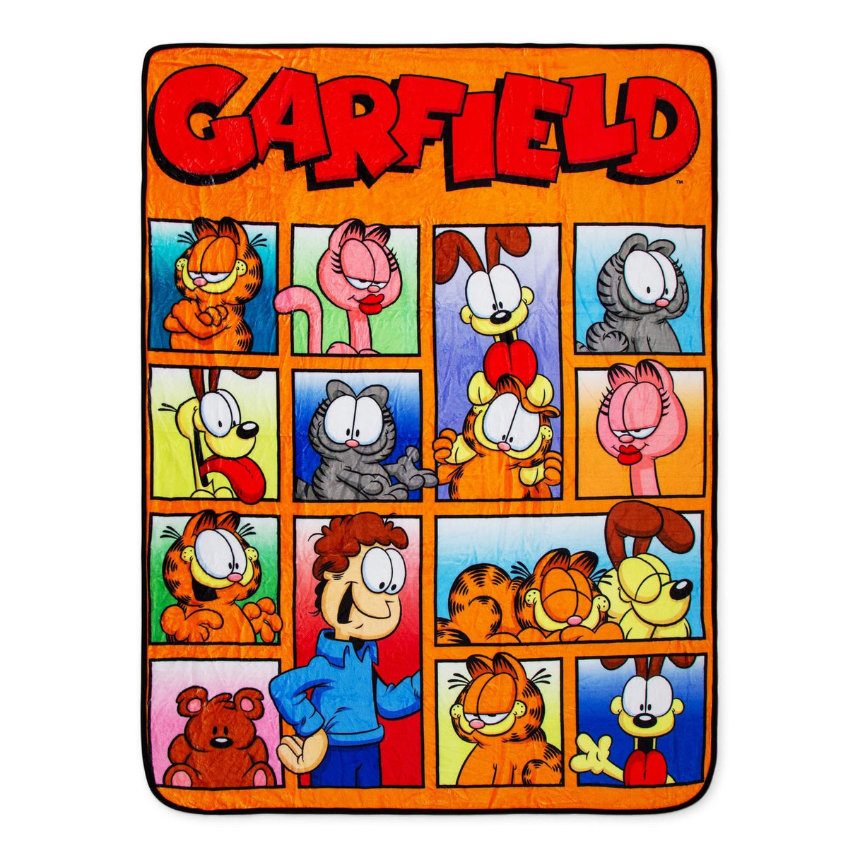 Garfield And Friends Fleece Throw Blanket | Soft Polyester Cover For Sofa, Bed | 45 X 60 Inches