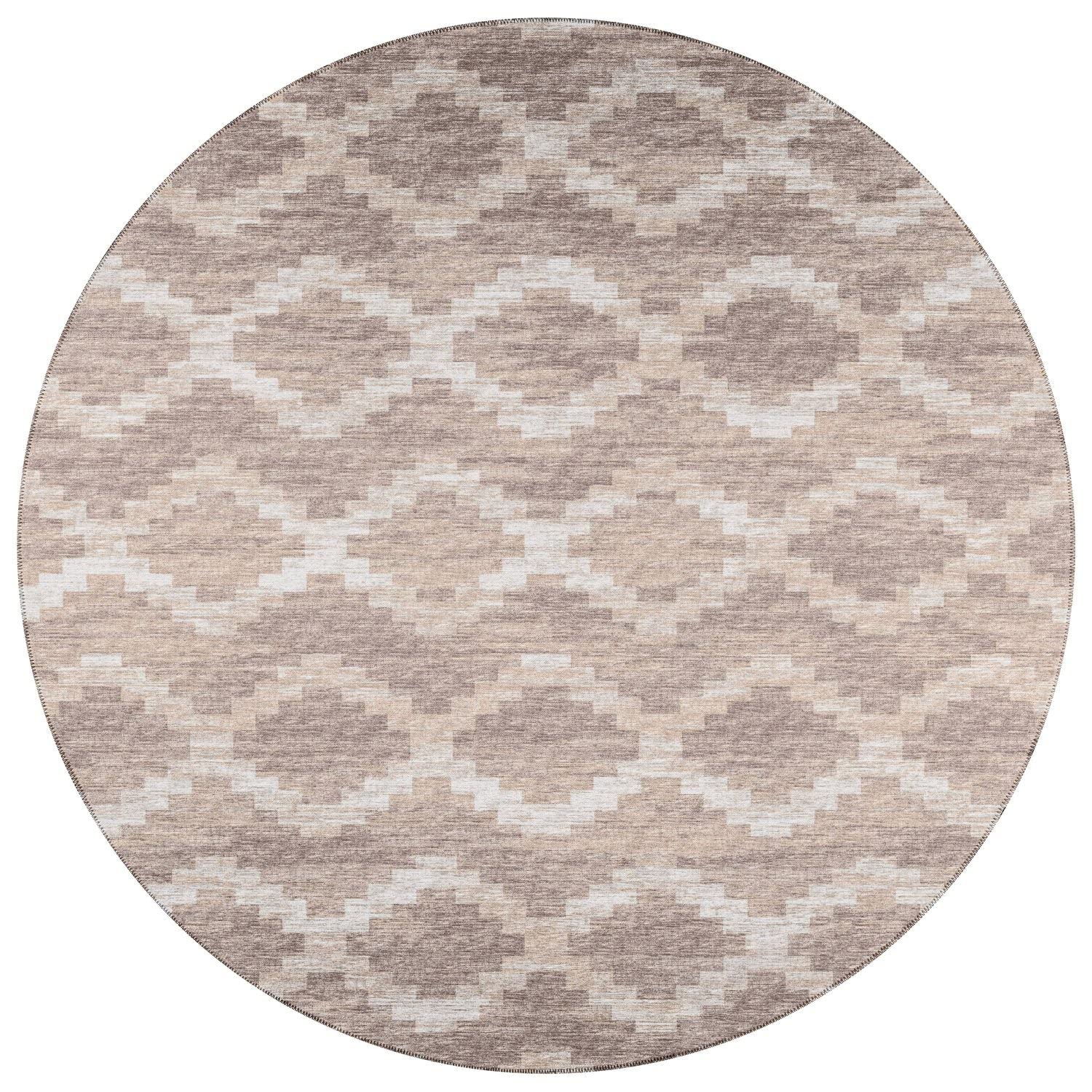 Sedona Sn9 Beige Bohemian Rug Round 6' X 6'