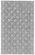 HomeRoots 511601 8 x 11 ft. Gray & Silver Wool Abstract Hand Tufted Handmade Rectangle Area Rug