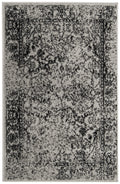 SAFAVIEH Adirondack Collection Accent Rug - 26 x 4, Grey & Black, Oriental Distressed Design, Non-Shedding & Easy Care, Ideal 