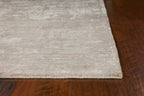 HomeRoots Decor 9' x 13' Viscose Beige Area Rug