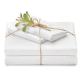 Chanasya Premium Soft Embossed White Twin Bed Sheets Set 3-Piece - Percale Microfiber - Fitted Sheet Flat Sheet And Pillow Cases