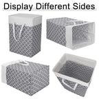 6 Pack Laundry Hamper 75L Collapsible Laundry Baskets With Long Handles Freestanding Dirty Clothes Hamper Waterproof Foldable La