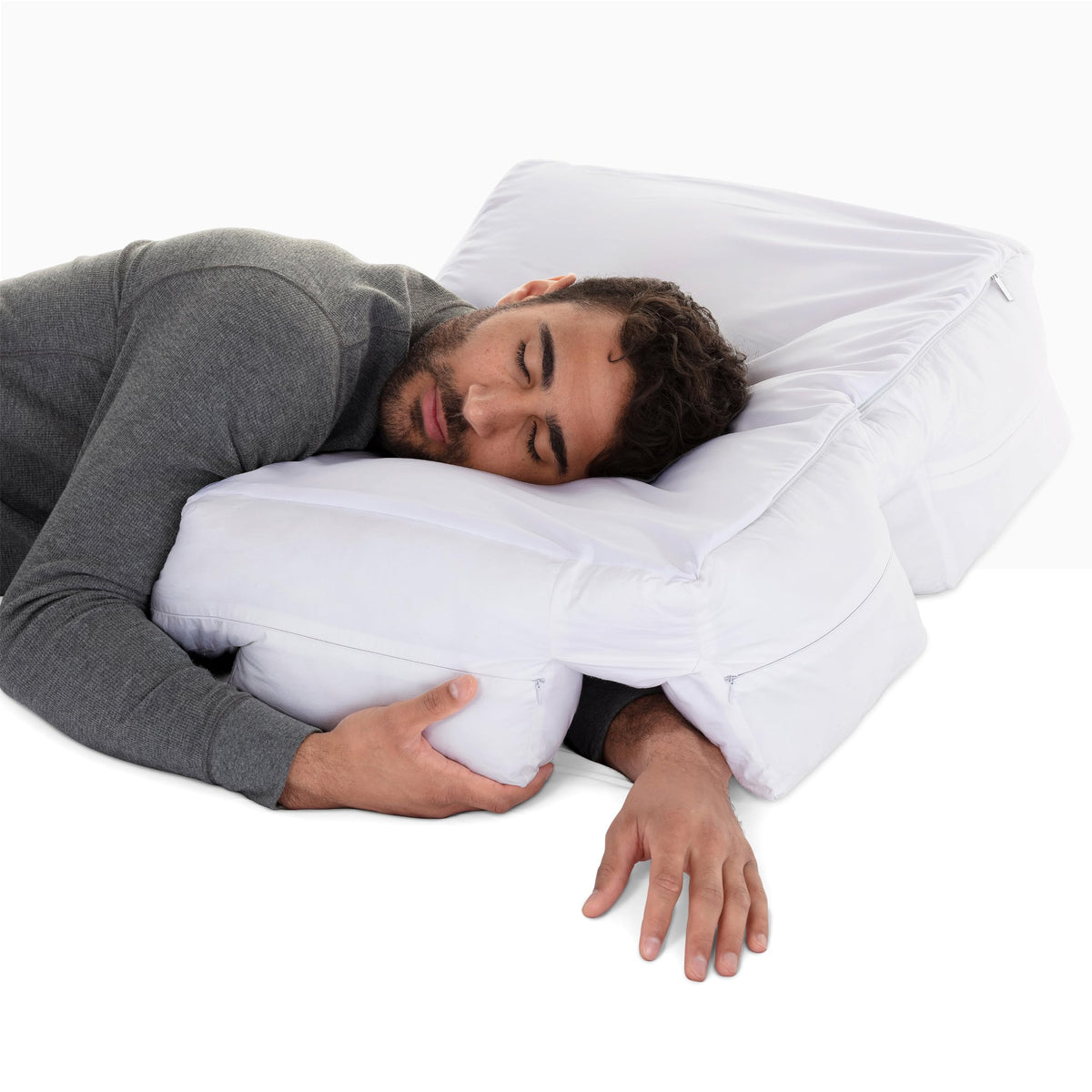 Wife Pillow Side Sleeper Pillow With Arm Hole - Shoulder Relief Pillow With Arm Tunnels For Neck And Shoulder Pain For Many Slee