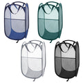 Molain 4 Pcs Foldable Mesh Popup Laundry Hamper, Handy Laundry Basket