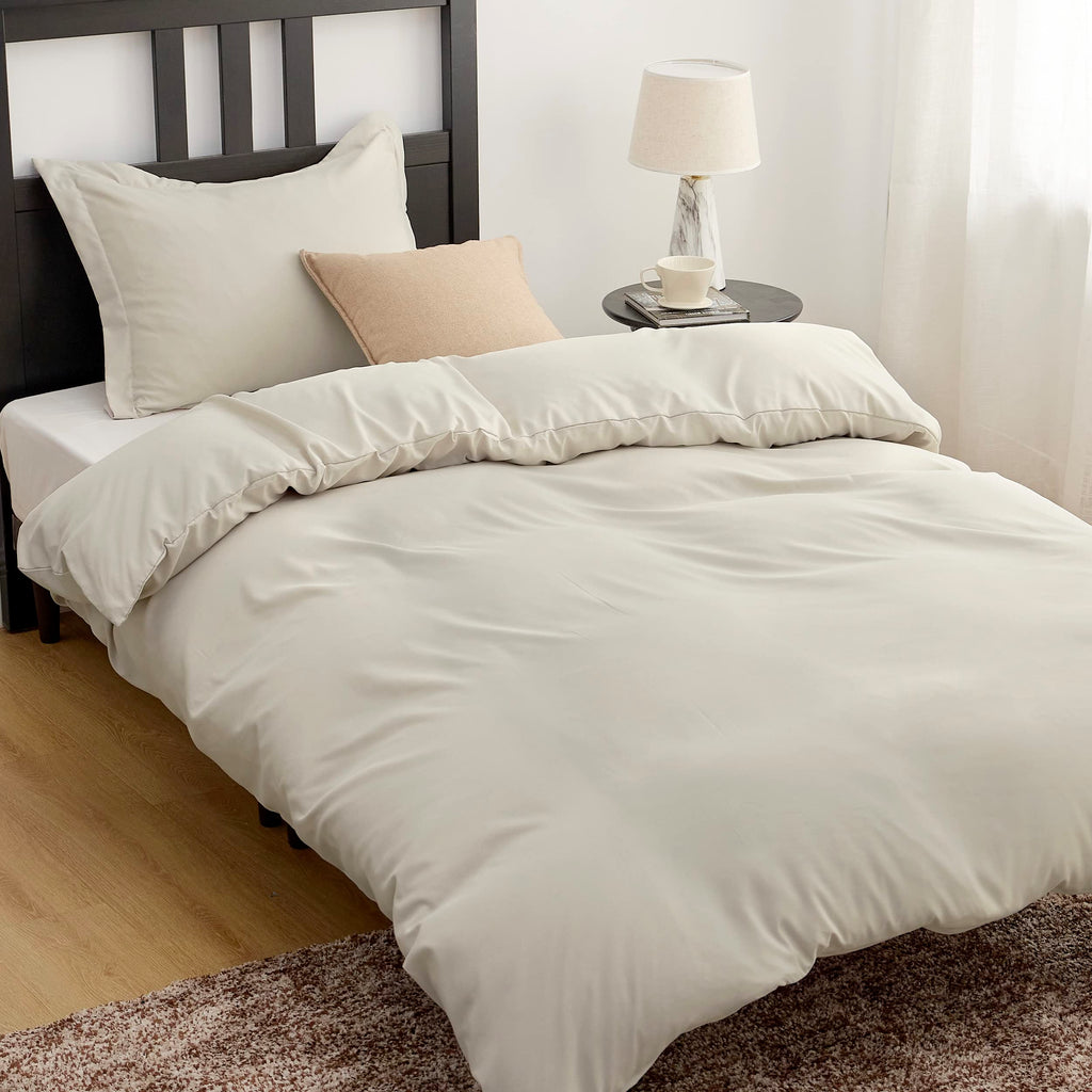 Bedsure Twin/Twin Xl Duvet Cover Kids - Soft Double Brushed Duvet Cover Twin, 2 Pcs, Includes 1 Kids' Linen Duvet Cover (68'X90