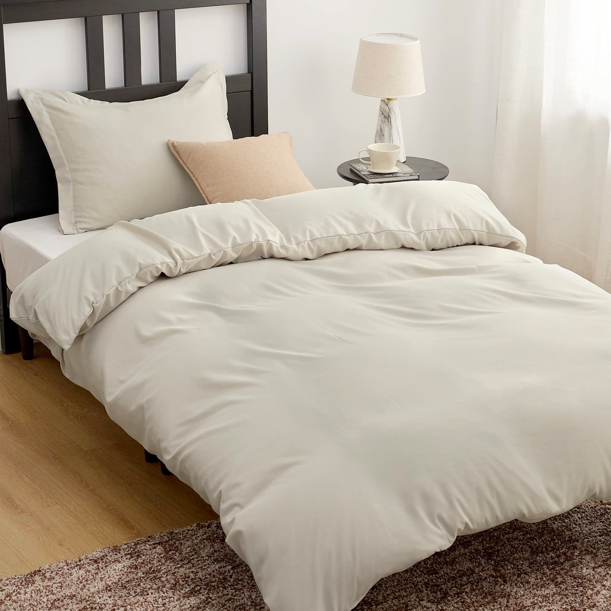 Bedsure Twin/Twin Xl Duvet Cover Kids - Soft Double Brushed Duvet Cover Twin, 2 Pcs, Includes 1 Kids' Linen Duvet Cover (68'X90