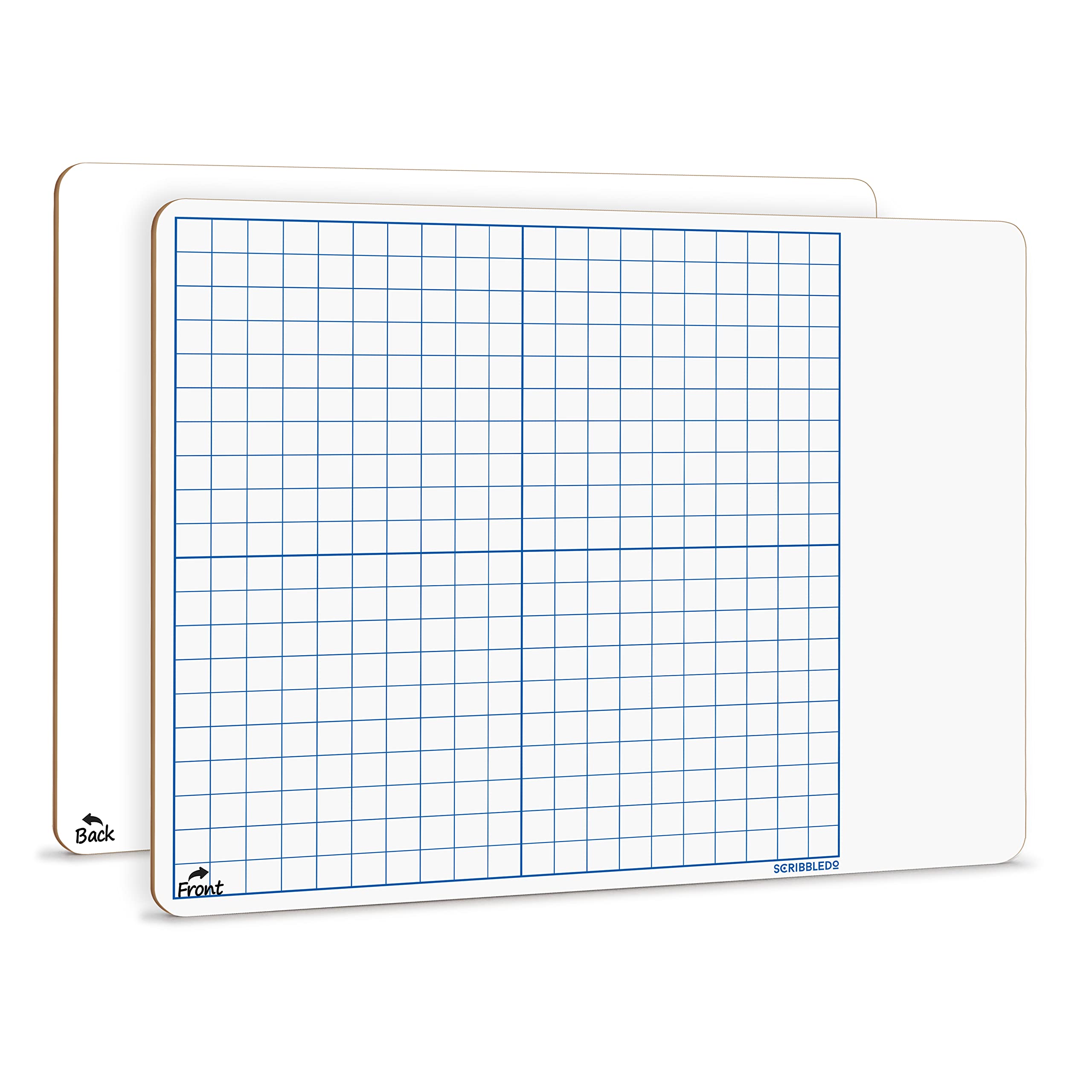 11'X14' Dry Erase Graph Whiteboard Double Sided Dry Erase Board With Grid For Home School Classroom Kids And Students Portable