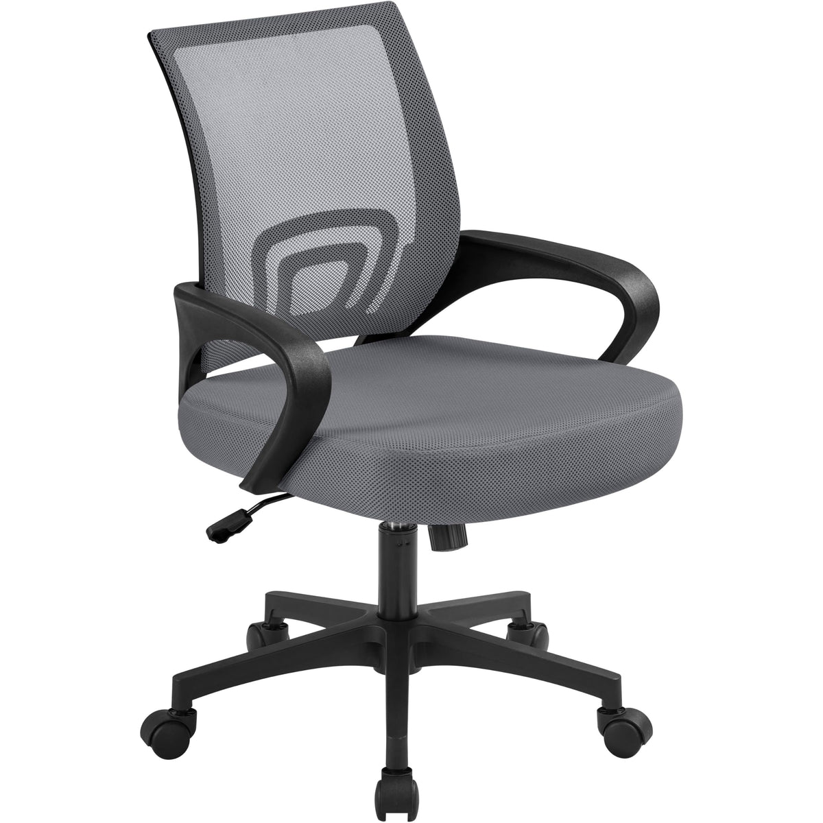 Topeakmart Executive Desk Chair Ergonomic Mesh Back Office Chair Adjustable Work Chair With Lumbar Support And Swivel Rolling Wh