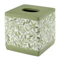 Avanti Linens Accessories Bathroom Essentials, Tissue Box Cover, Green