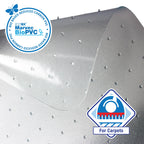 Floortex® Ecotex® BioPVC Eco Friendly Carbon Neutral PVC Chair Mat for Low Pile Carpet up to 1/4" - 46" x 60"