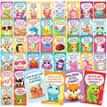 T Marie 40 Funny Animal Joke Postcards With No Repeats - Humorous Bulk Thinking Of You Postcards For Kids, Grandkids, Students,