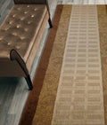 ORFA HOME Custom Cut Hallway Runner Rug, Slip Resistant, 31 Inch Wide X Your Choice of Length, Leaves Brown, 31 Inch X 6 feet