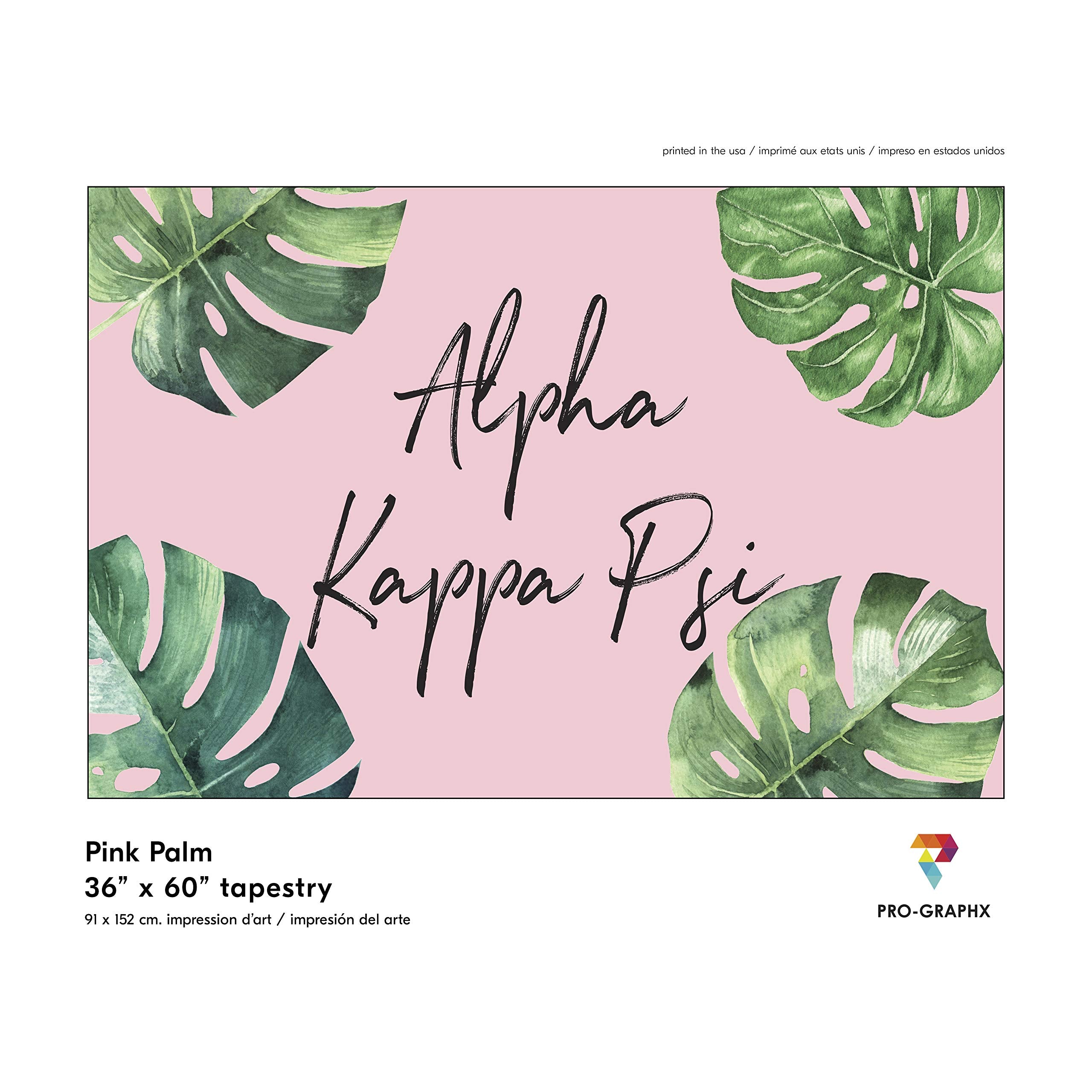 Pro-Graphx Alpha Kappa Psi Greek Sorority & Fraternity Flag Officially Licensed, Tapestry, Display Banner, Sign, Letter Pattern