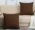 Tangdepot Cotton Solid Throw Pillow Covers, 20' X 20' , Coffee, 1 Count (Pack Of 1)
