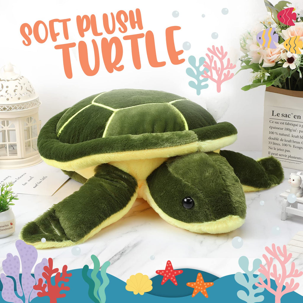 Civaner Soft Plush Sea Turtle Stuffed Animals, Plush Pillow Toys, Giant Stuffed Turtle, Tortoise Plush Toys Doll Birthday Gradua