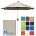 Eliteshade Usa 10-Year-Non-Fading 9Ft Market Umbrella Patio Umbrella Outdoor Table Umbrella With Ventilation, Antique Beige