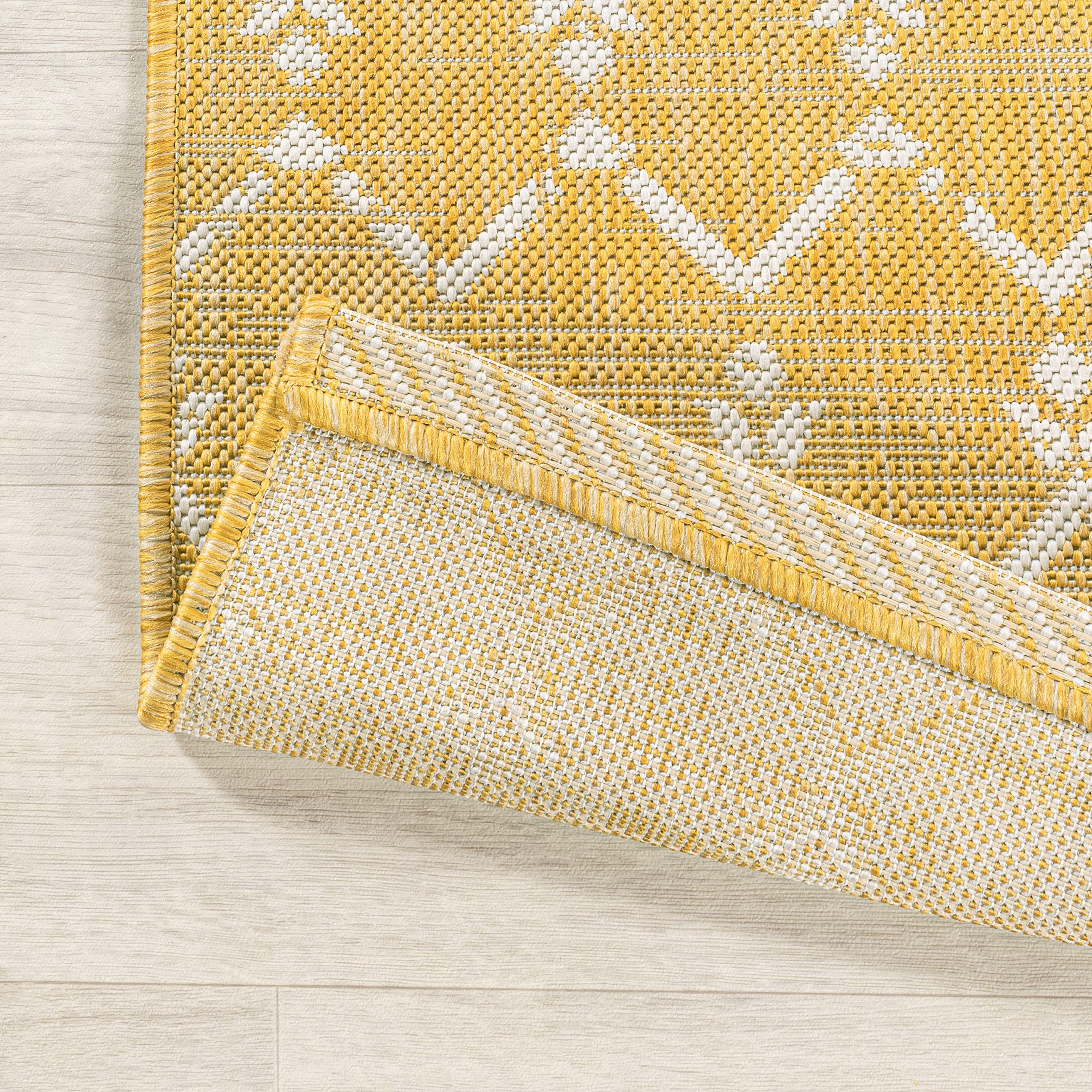 Jonathan Y Smb108G-210 Ourika Moroccan Geometric Textured Weave Indoor Outdoor -Area Rug, Bohemian, Rustic, Scandinavian Easy-Cl