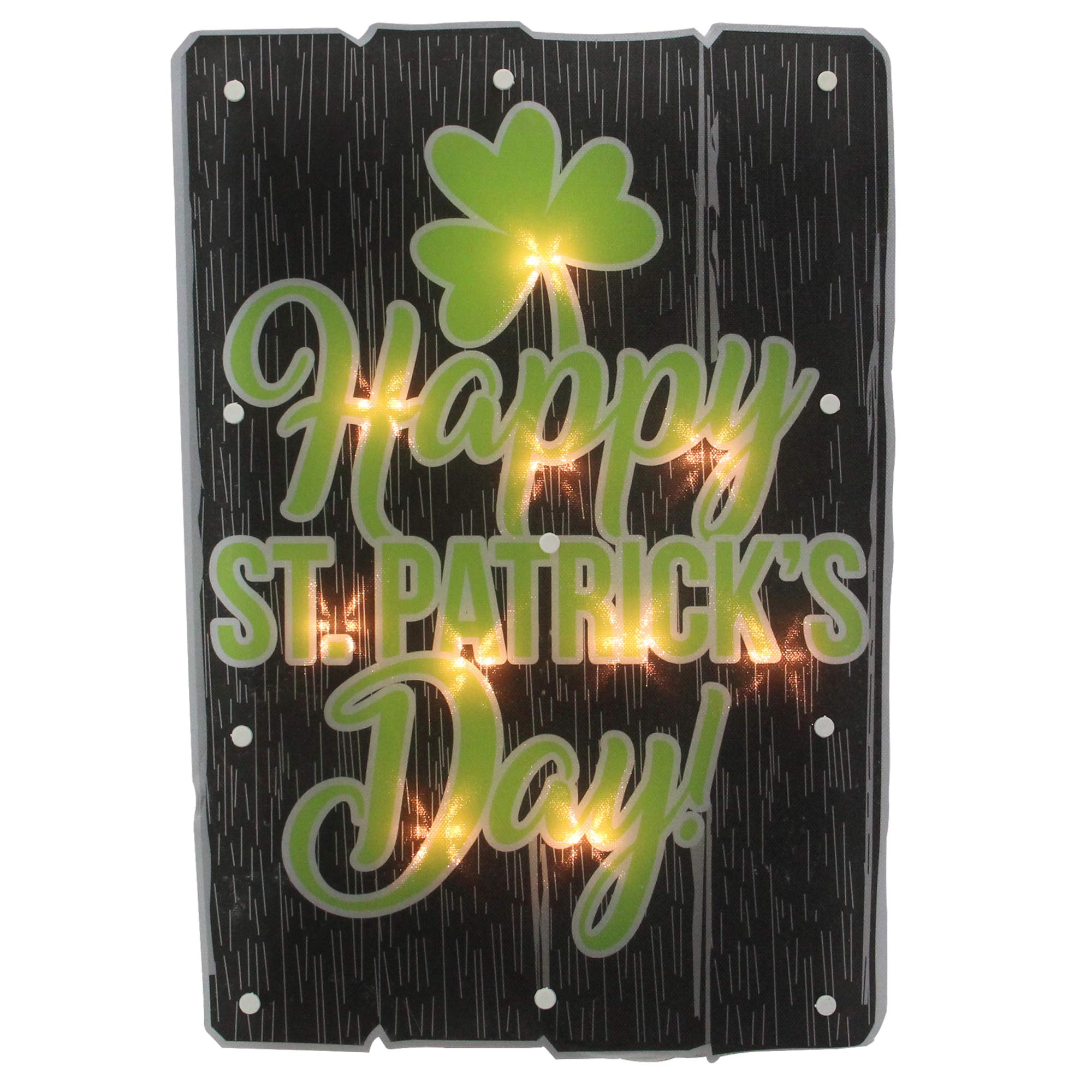 17 Lighted Happy St.Patricks Day Window Silhouette Decoration