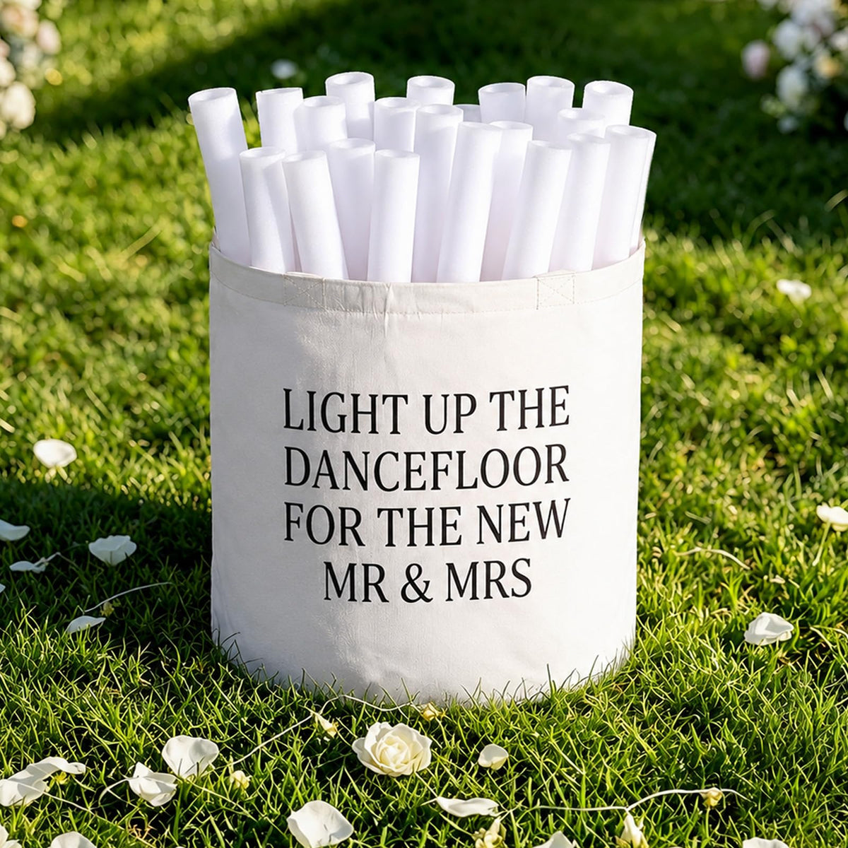 Booson 1 Pcs Wedding Baskets Flower Girl Baskets for Glowsticks Wedding