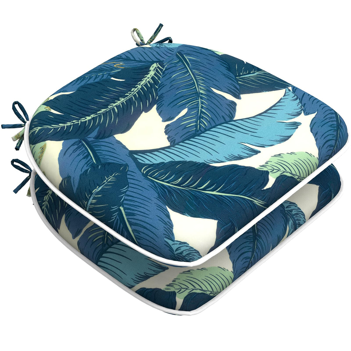 Lvtxiii Outdoor Chair Cushions Set Of 2, Patio Seat Cushions D16    X W17    X H2 With Ties For Patio Furniture Chairs Home Gard