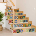 Backsplash Tile Stickers 24 Pc Set Traditional Talavera Tiles Stickers Bathroom & Kitchen Tile Decals Easy To Apply Just Peel An