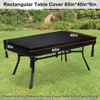 Outdoor Patio Table Cover Rectangle, Waterproof Outdoor Patio Furniture Cover For Tables 85X40X6 Inch